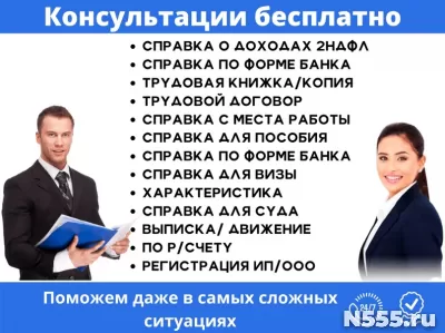 Консультации юриста купить. Справка 2-ндфл для банка.